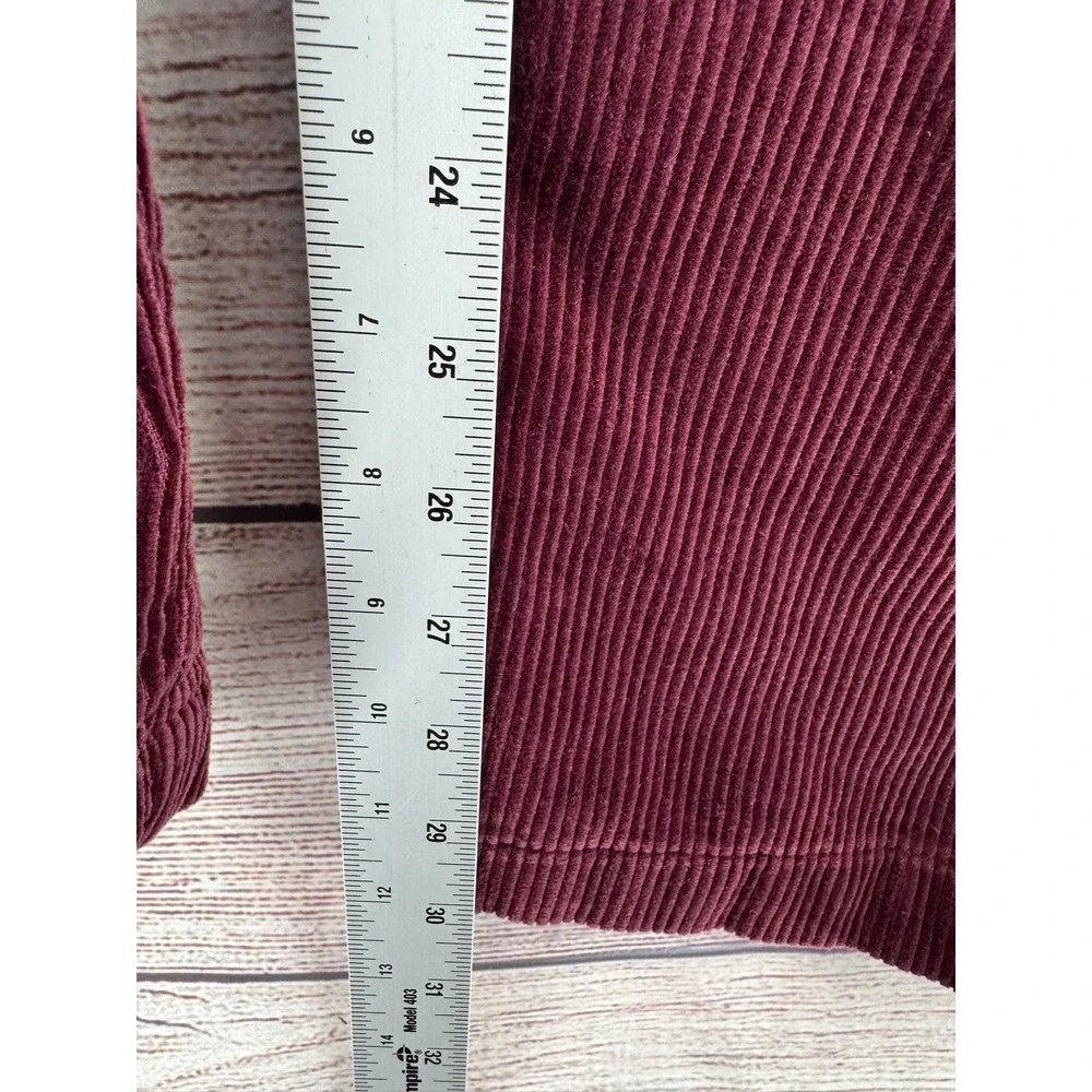 Polo Ralph Lauren Corduroy Pants Mens 38x32 Burgundy Pleated Front Cords